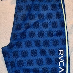 Mens RVCA Blue Geometric Board Shorts NWOT Sz 42